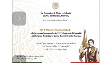 Festejo del Natalicio de Benito Juárez 21 de marzo